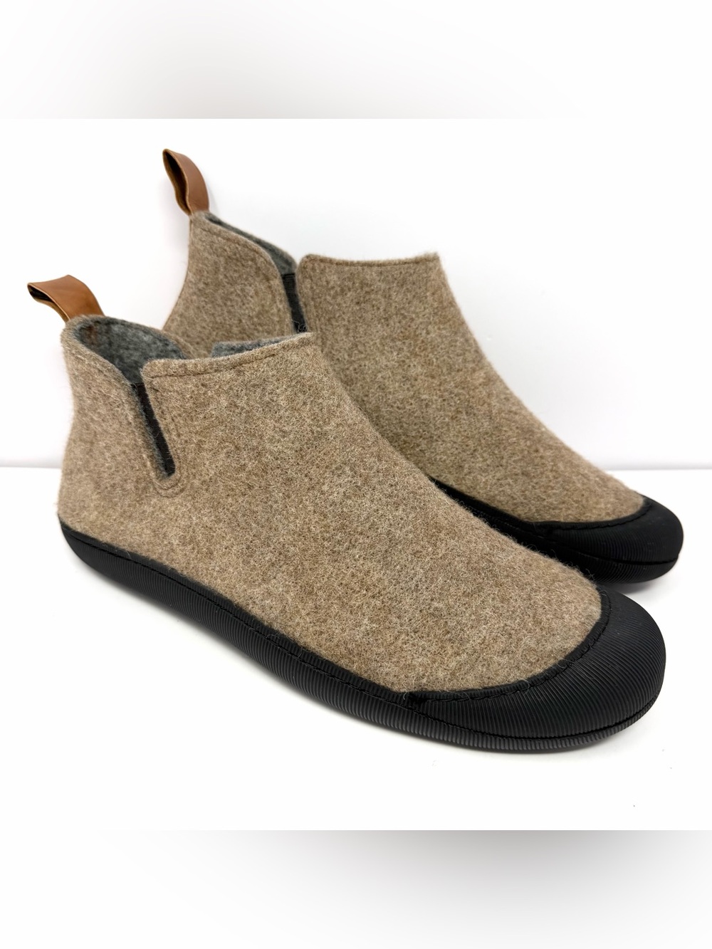 Huckberry Greys Men’s Wool Outdoor Slipper Boots Sz 10 Brown Black EUC $108